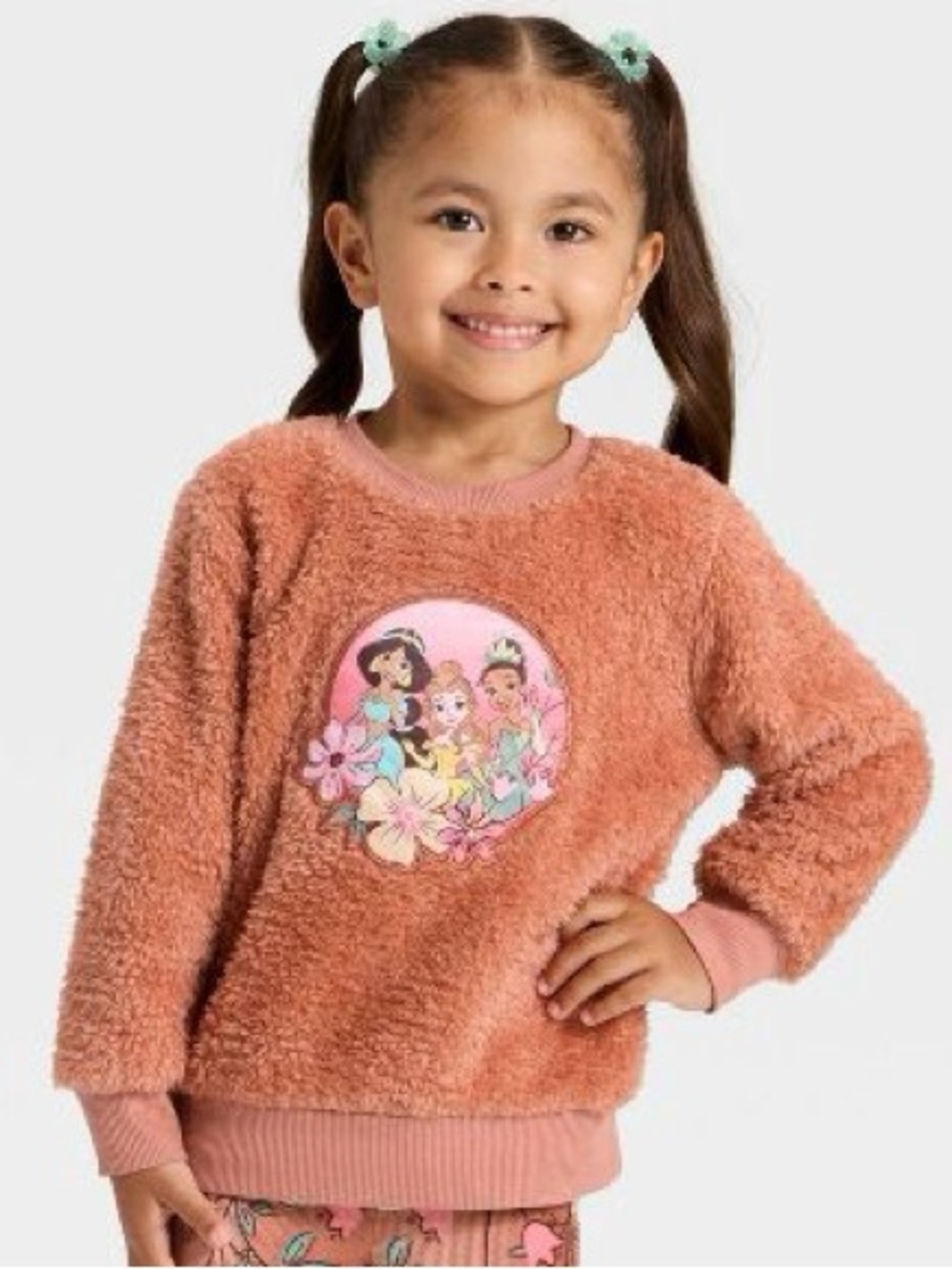 Princess Coral Fuzzy Top Woobie Sweatshirt